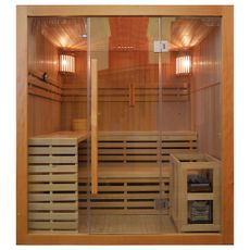 M-Spa - suchá sauna pre 4 osoby so saunovou pecou 180 x 160 x 201 cm