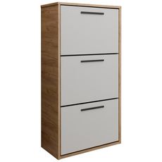 Skrinka na topánky Asper závesná Fr. biela/Craft