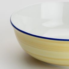 Keramická miska Lada 23 cm na kompot žltá/biela