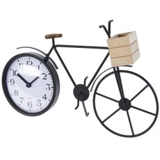 Stolné hodiny Bicycle, čierna