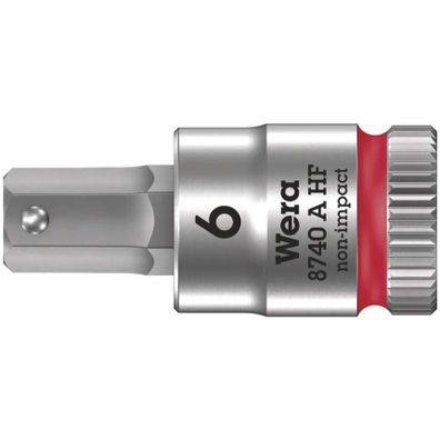 Wera 003337 Zyklop 1/4" 6 hrana 6 mm nástrčný bit typ 8740 A HF s funkciou držania