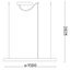 Ideal Lux - LED Luster na lanku ORACLE SLIM LED/89W/230V 3000K pr. 150 cm biela