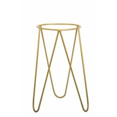 DekorStyle Stojan na kvety Loft 50 cm zlatý