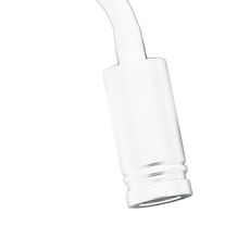 LED Flexibilná nástenná lampička s USB BASE 1xLED/8W+1xLED/2W/230V biela/strieborná