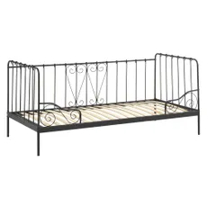 Čierna detská posteľ 90x200 cm Alice - Vipack