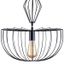 Luster na lanku JASMINA 1xE27/20W/230V pr. 40 cm čierna