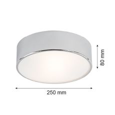 Argon 3083 - Stropné svietidlo DARLING 2xE27/15W/230V pr. 25 cm strieborná