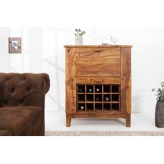Estila Luxusný elegantný masívny bar Makassar natur