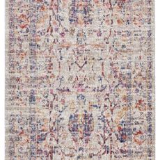 Nouristan - Hanse Home koberce Behúň Cairo 105591 Luxor Cream Multicolored – na von aj na doma - 80x200 cm