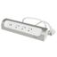 Legrand 049406 - Predlžovací kábel 3Z Typ E + USB-A + USB-C 1m strieborná/biela