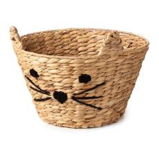Detský kôš na hračky z vodného hyacintu v prírodnej farbe ø 35x26 cm Cat – Compactor