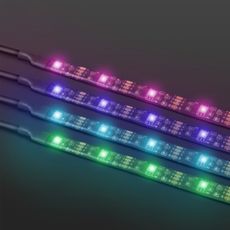 SADA 4x LED RGB Stmievateľný pásik 2x37cm 2x70cm LED/2,66/5,04W/5V IP65 + DO