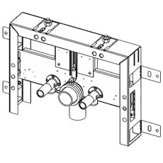 Konštrukcia pro zazdění k bidetu Tece Box 9.370.031