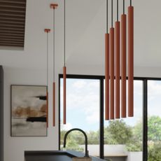 Sollux SL.1524 - Luster na lanku PASTELO 1xG9/8W/230V červená