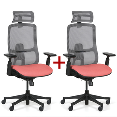 Kancelárska stolička JANE 1+1 ZADARMO, červená