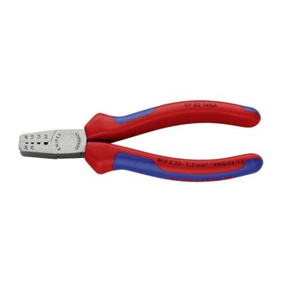 Lisovacie kliešte 145 mm Knipex 97 62 145 A - leštená hlava, viaczložkové puzdrá