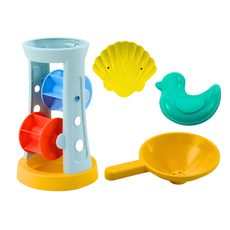 LEAN TOYS Sada hračiek do piesku – mlyn, náradie a formičky