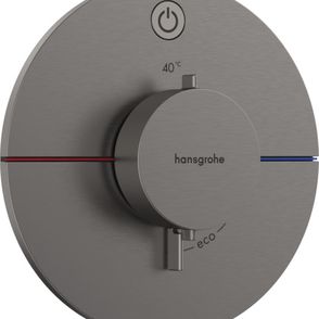 Sprchová batéria Hansgrohe ShowerSelect Comfort S bez podomietkového telesa kartáčovaný čierny chróm 15553340