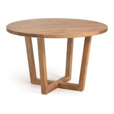 Okrúhly jedálenský stôl z masívu akácie v prírodnej farbe ø 120 cm Nahla – Kave Home