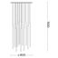 Ideal Lux - LED Luster na lanku FILO LED/25W/230V mosadz