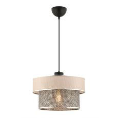 Luster ERO na lane 1xE27/60W/230V krémová/šedá