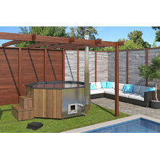 Deokork Drevená kaďa Hot tub DELUXE 240 XXL (1300L)