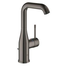 Vysoká umývadlová batéria Grohe Essence New s otočným ramienkom Hard Graphite 32628A01