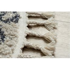 Dywany Łuszczów , Kusový koberec Berber Agadir G0522 cream and grey kruh, 160x160 (priemer) kruh, béžová, chodba / predsieň