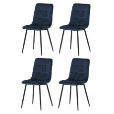 Sada jedálenských stoličiek CT-281 BLUE4, 4 ks