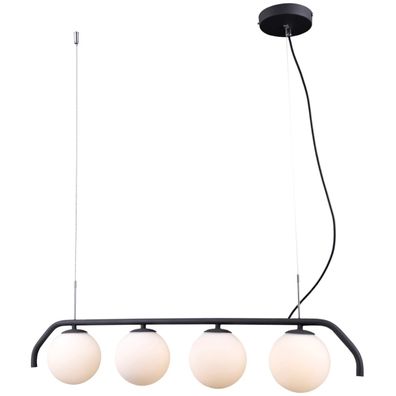 ITALUX PND-3300-4-BK - Luster na lanku CARIMI 4xG9/5W/230V čierna