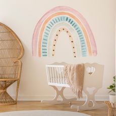 York Wallcoverings Samolepky na stenu DUHA akvarelová