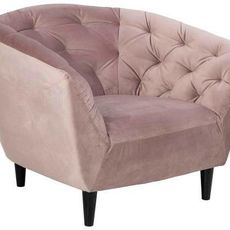 Ambia Home KRESLO CHESTERFIELD, textil, drevo, ružová