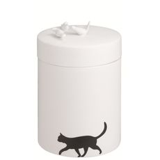 Biela porcelánová dóza na kávu PORCELAINSTORIES CAN CAT