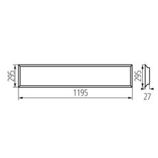 Kanlux 37175 - LED Podhľadový panel BLINGO LED/34W/230V 120x30 cm UGR<16