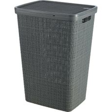 Curver Kôš na špinavú bielizeň Jute 58 l, tm. šedá