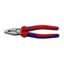 Kombinované kliešte 200 mm. KNIPEX 03 02 200 - leštená hlava, viaczložkové puzdrá