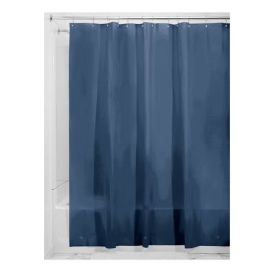 Modrý sprchový záves iDesign PEVA, 183 x 183 cm