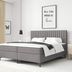 Čalúnená boxspring posteľ Modena - sivá Rozmer: 140x200