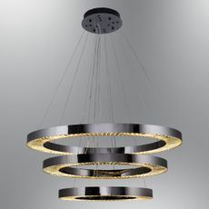 LED Luster na lanku JESI LED/99W/230V 3000K pr. 100 cm strieborná