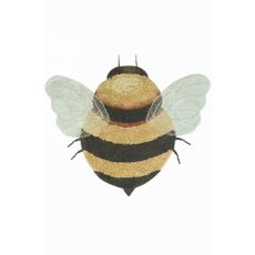 Žltý prateľný ručne tkaný bavlnený detský koberec 115x150 cm Bee – Lorena Canals