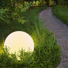 LED RGBW Solárna lampa BALL LED/3,7V 1500 mAh pr. 50 cm IP65 + diaľkové ovládanie