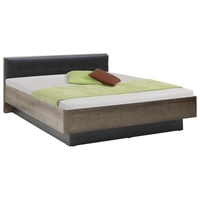 Carryhome POSTEĽ, 180/200 cm, čierna, farba duba
