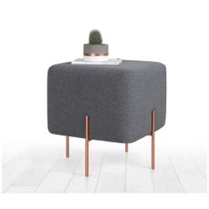 Tmavosivý taburet Copper – Artie