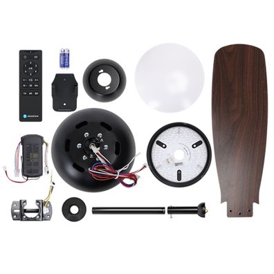 Aigostar-LED Stmievateľný stropný ventilátor LED/24W/230V 2700-6500K 106,6cm + DO