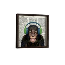 Wallity Nástenný obraz Monkey 34x34 cm III