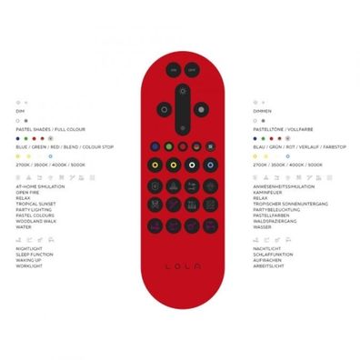 Leuchten Direkt 15110-21 - LED RGB Stmievateľné LENI LOLASMART LED/40W/230V + DO