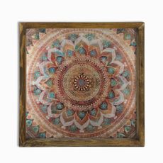 Wallity Nástenný obraz Mandala 33x33 cm viacfarebný