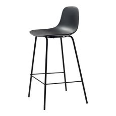Čierna plastová barová stolička 92,5 cm Whitby – Unique Furniture
