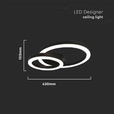 LED Stropné svietidlo LED/20W/230V 3000K čierna
