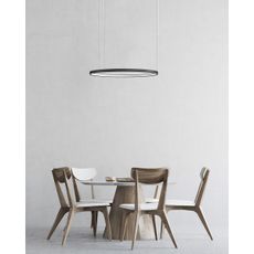 Azzardo AZ5019-LED Stmievateľný luster na lanku AGNES LED/48W/230V pr. 58 cm čierna